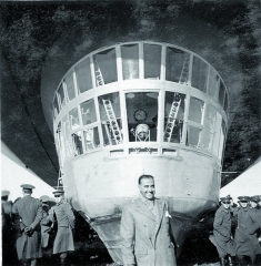 Gondola nejúspěšnější vzducholodi Zeppelin LZ-127 Graf Zeppelin (1928).