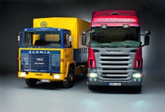 Scania a Volvo, již 25 let rivalové na závodní trati. Scania vyzrála v Krále silnic již v roce 1976.