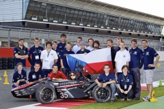 Tým CTU CarTech na trati v Silverstone (FS.03)