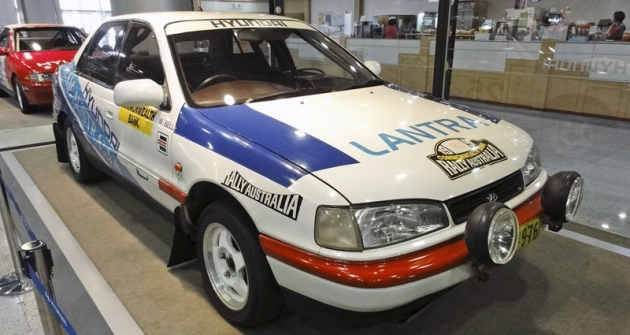 Hyundai Lantra 1.6 DOHC pro Australskou rallye 1991 (Wayne Bell)