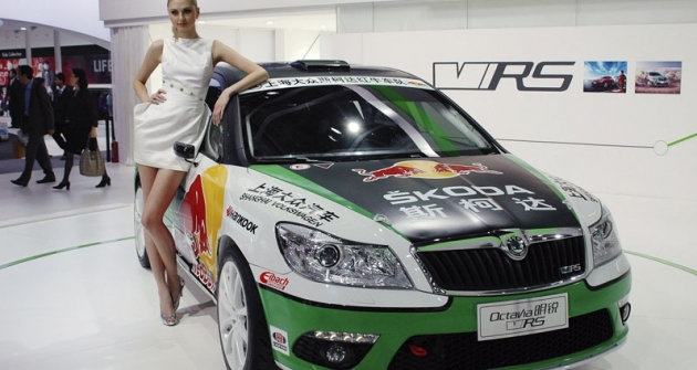 Škoda Octavia Show Race Car, poutač stánku české značky