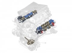 Ventilový rozvod motoru Mercedes-Benz M113 V8 (S-Klasse W220) s možností odstavení poloviny válců z činnosti