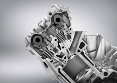 Ovládání ventilů AMG-Mercedes 5,5 l V8 s vyřazováním válců z provozu (DOHC)