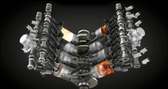 Systém vyřazování válců z provozu u modifikovaného motoru Audi 4.0 TFSI pro britské luxusní vozy Bentley (pro ně značen jako Variable Displacement System)