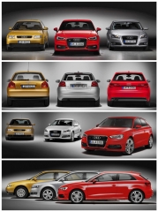 Porovnání tří generací vozu Audi A3