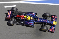 Mark Webber (Red Bull RB8) na okruhu v Barceloně