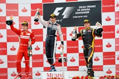 První vítězství Pastora Maldonada; v Barceloně dojeli Alonso druhý a Räikkönen třetí...