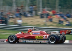 Gilles Villeneuve (Ferrari 126 C2 Turbo) v poslední sezoně 1982