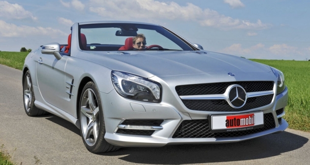 Testovaný SL 350 byl v zaváděcí sérii Edition 1 a navíc v úpravě Designo Testovaný SL 350 byl v zaváděcí sérii Edition 1 a navíc v úpravě Designo