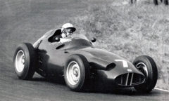 Jo Bonnier (BRM P25), vítěz první Velké ceny pro tuto značku (1959)