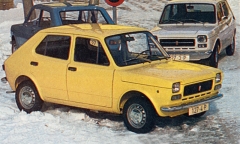 Čtyřdveřový Seat 127 4 P ročníku 1974