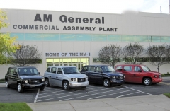 Vozy MV-1 se vyrábějí v továrně AM General Mishawaka Commercial Plant v Indianě, kde dříve vznikaly Hummery H2...