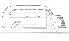 Návrh prostorného sanitního automobilu T 201 vytvořený v Karose