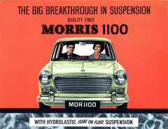 Morris 1100 na dobovém prospektu Morris Motors (1964)