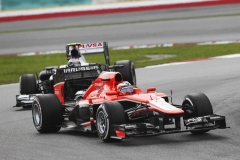 Jules Bianchi (Marussia MR-02 Cosworth) při debutu překvapil