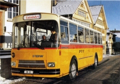 Typický poštovní autobus FBW pro PTT