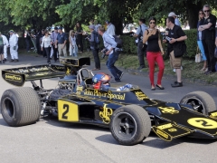 Emerson Fittipaldi opět za volantem Lotusu 72E Cosworth DFV (1973)