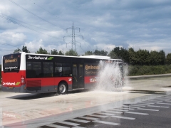 Městský autobus na zkušební trati