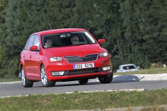 Spaceback 1.2 TSI/77 kW na zkušební trase (s vedoucím projektu Jiřím Dytrychem)