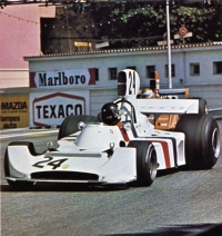 S vozem Hesketh 308 Ford ve Velké ceně Monaka (1974)