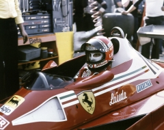 Před startem na Monze 1977 (Ferrari 312 T2)