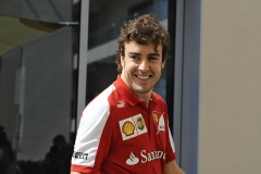 Fernando Alonso (Ferrari F138), nejlepší ze zbytku světa za Vettelem...