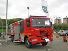 KrAZ H23.2 s požární nástavbou Tital a motorem o výkonu 266 kW (362 k)