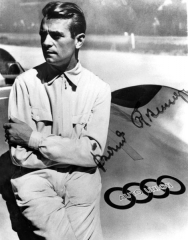 S kapotovanými vozy Auto Union zaznamenal Bernd Rosemeyer nejeden úspěch – třeba zrovna na Týdnu Rekordů v roce 1937.