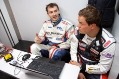 David Vršecký a Adam Lacko v diskuzi v rámci testování na nadcházející sezonu závodů tahačů na okruzích FIA.