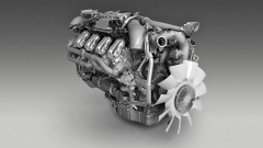 Motor Scania V8 Euro 6 plní emisní normu s využitím systémů EGR a SCR