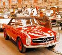 Výroba 230 SL v závodě Sindelfingen