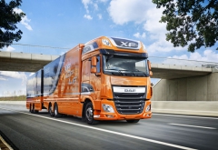 DAF XF 510 FAN s tandemovým přívěsem, celková hmotnost 40 tun