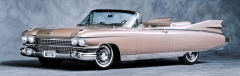 Američané si dlouho hlavu s aerodynamikou nelámali, Cadillac Eldorado model 1959 měl velkou čelní plochu a na zádi ozdobná křídla až do výšky 970 mm!