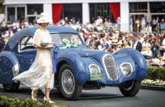 Poslední ze čtyř vyrobených vozů Talbot T150C-SS Pourtout Coupé (1939)