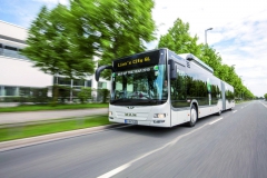 S motorem na zemní plyn při použití bioplynu dosahuje autobus extrémně nízkých emisí škodlivin ve výfukových plynech.