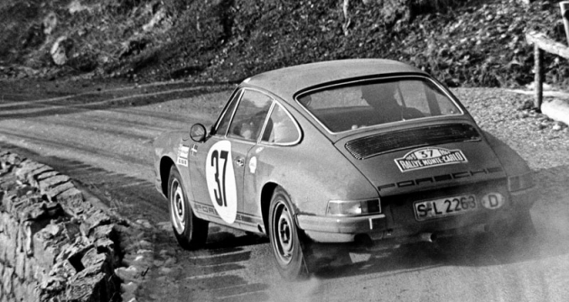 První mezinárodní vítězství v Rallye Monte Carlo 1969 (Porsche 911 S 2.2) 