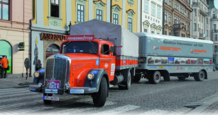 Mercedes-Benz L 6600  z roku 1952. Motor Daimler-Benz, maximální výkon 145 k, maximální rychlost 72 km/h.