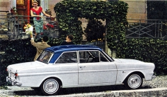 Dvoubarevný Taunus 12M modelu 1965