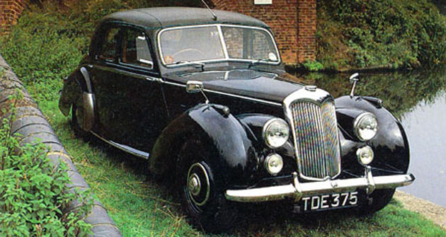 Riley řady RM, slavná poválečná konstrukce (1946 – 1955) s původním motorem Riley o objemu 1496 nebo 2443 cm3 a výkonu až 74 kW (100 k)