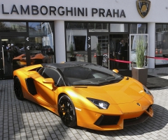 Showroom Lamborghini Praha je na Smíchově
