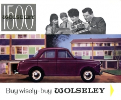 Wolseley 1500 model 1964 na dobovém prospektu s typickým reklamním sloganem