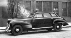 První poválečný vůz Škoda Superb na snímku z prosince 1946