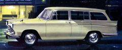 Morris Oxford jako kombi Traveller (1959 – 1971, vyobrazený Mk. VI od 1961)