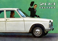 Peugeot 204 na titulní straně prospektu z roku 1965