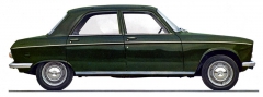 Peugeot 204 v prvním vydání  roku 1965