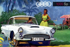 Pouze značku Auto Union neslo poválečné kupé (a kabriolet) 1000 SP, postavené na základě velkých typů DKW/Auto Union (1958 – 1965)