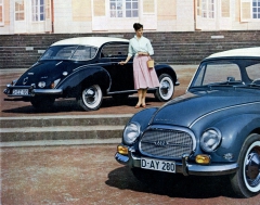 Auto Union 1000 Coupé de Luxe alias DKW 3 = 6 (typ F93) se odlišovaly výbavou a objemem dvoudobého tříválce (1955 – 1963)