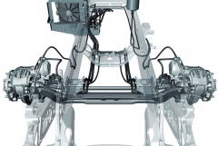 Jednoduchý systém HAD je složen z vysokotlakového čerpadla, hydraulických motorů v nábojích kol řídící jednotky.