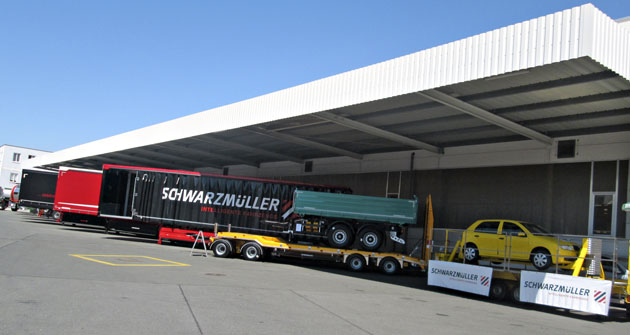 Vystavená vozidla Schwarzmüller