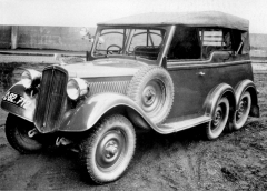 Prototyp šestikolového vozu Škoda 903 break s karoserií Dezort (1938)